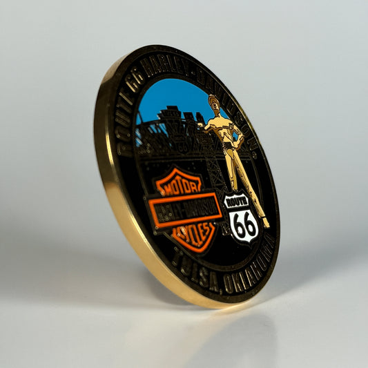 Hd Route 66 Challenge Coin