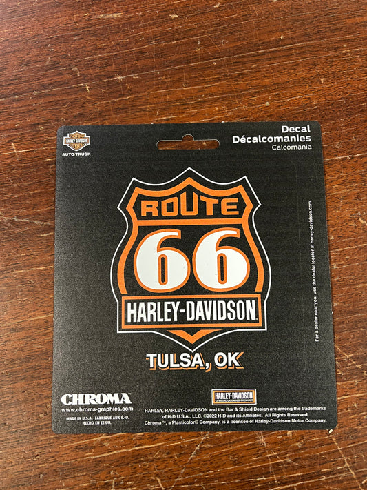 Route 66 Harley-Davidson® Window Decal