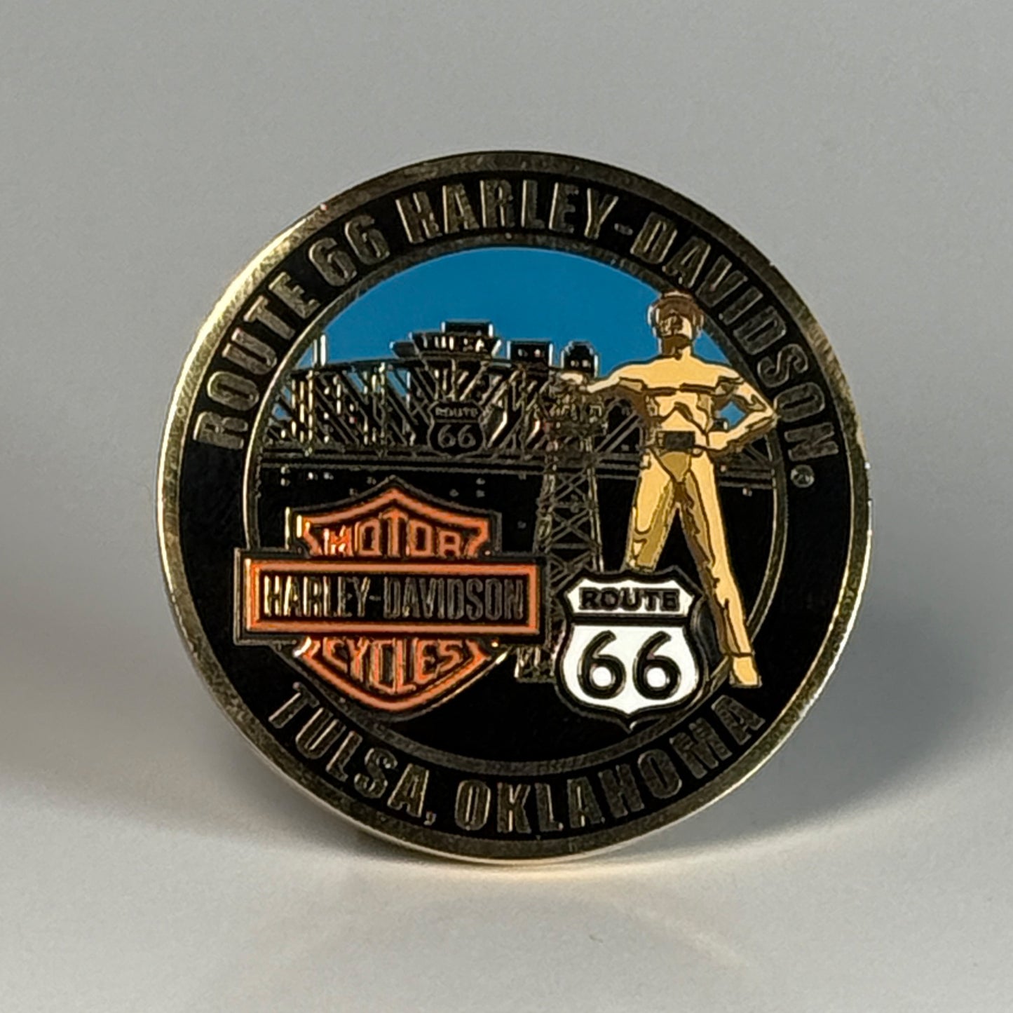 Hd Route 66 Challenge Coin