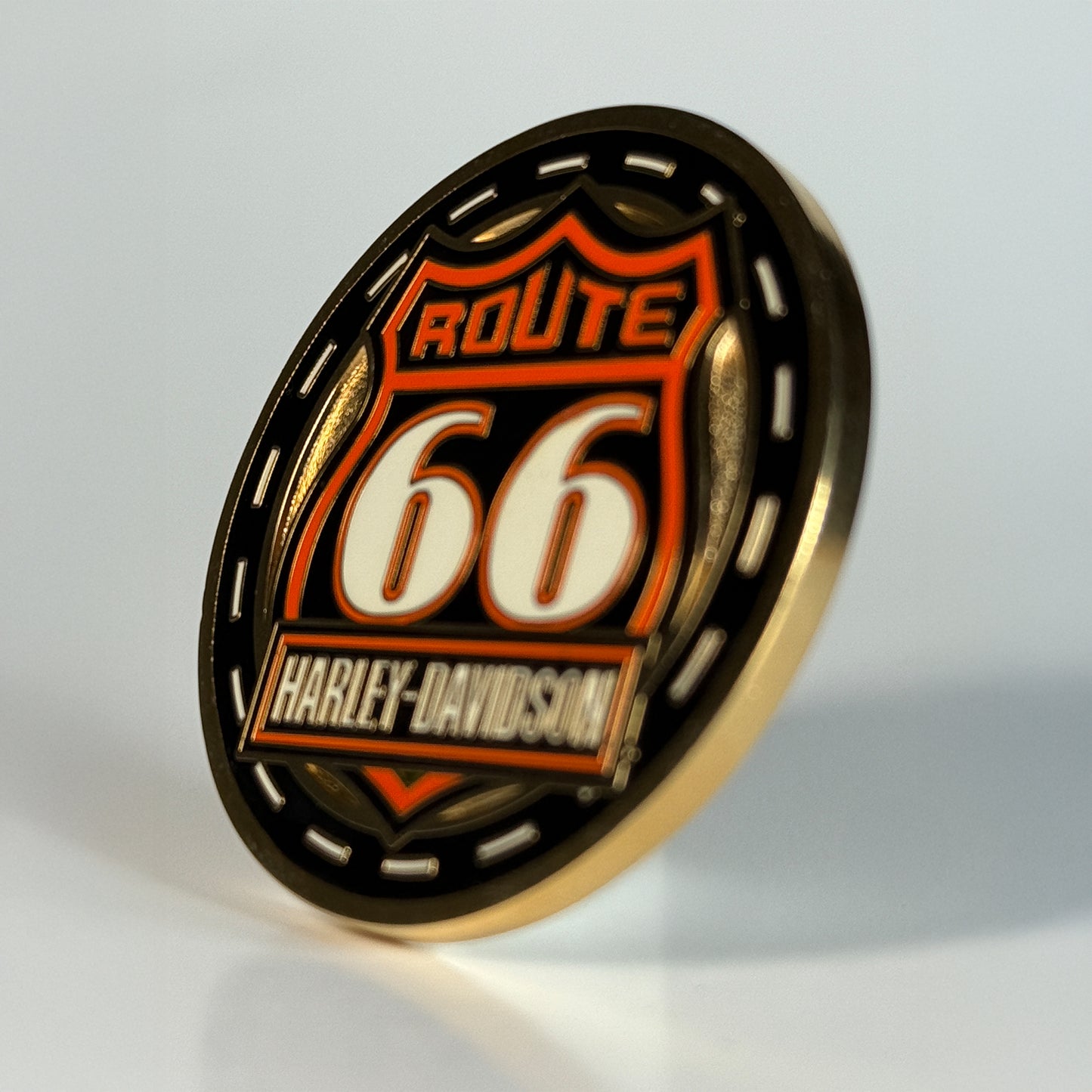 Hd Route 66 Challenge Coin