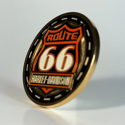 Hd Route 66 Challenge Coin