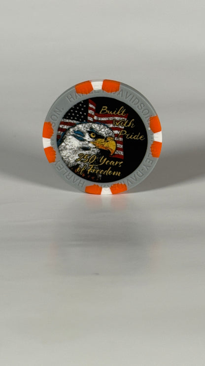 Harley-Davidson 250th Anniversary Poker Chips