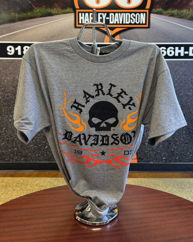 H-D Wing Skull Flames