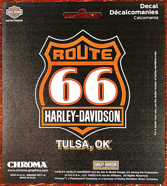 Route 66 Harley-Davidson® Window Decal