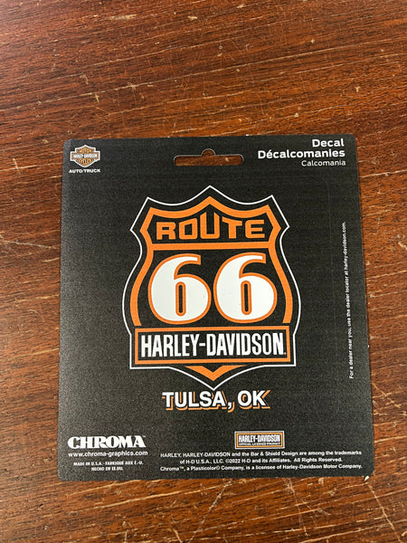 Route 66 Harley-Davidson® Window Decal