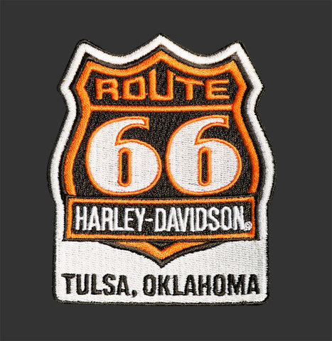 Porte Clé Route 66 Harley Davidson métal bronze - ALL IN USA