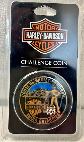 Hd Route 66 Challenge Coin