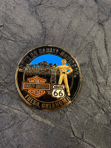 Hd Route 66 Challenge Coin